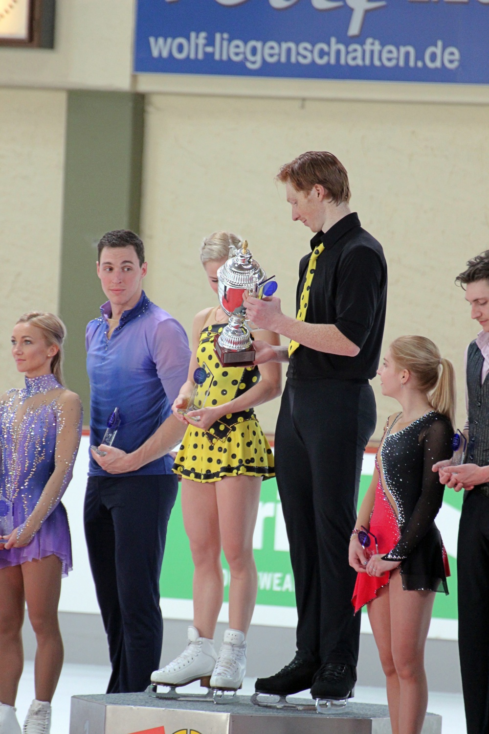 The podium - Massot looks like he really wants this trophy