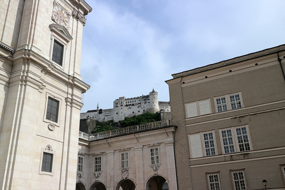 Blick auf die Festung von Salzburg