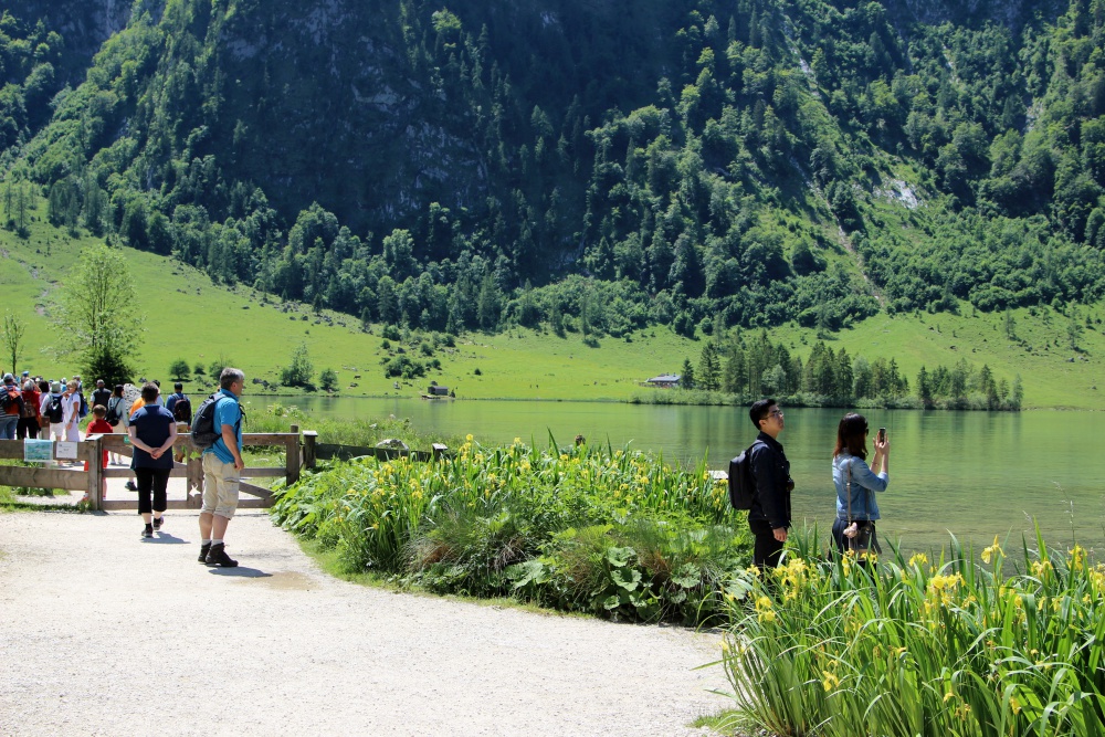 Touristenmassen am Königssee