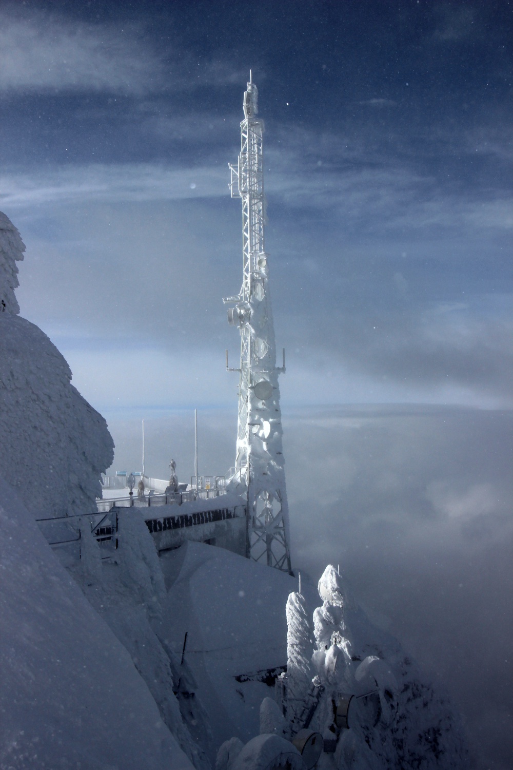verschneite Zugspitze