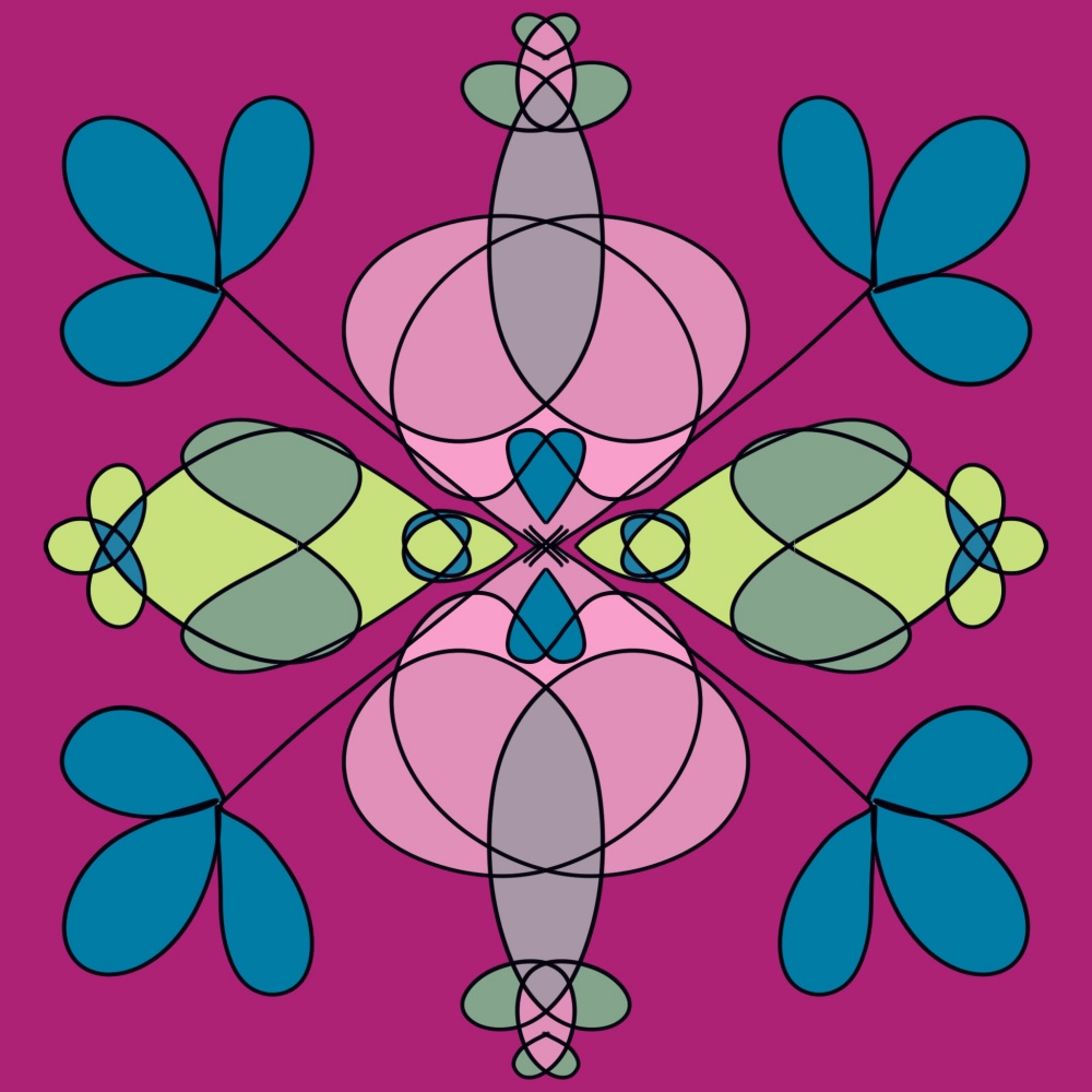 IPad Lettering Mädchenkunst Mandala