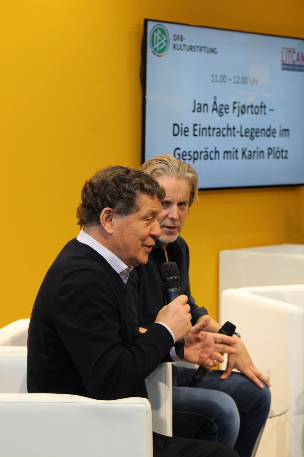 Otto Rehhagel und Jan Aage Fjörtoft