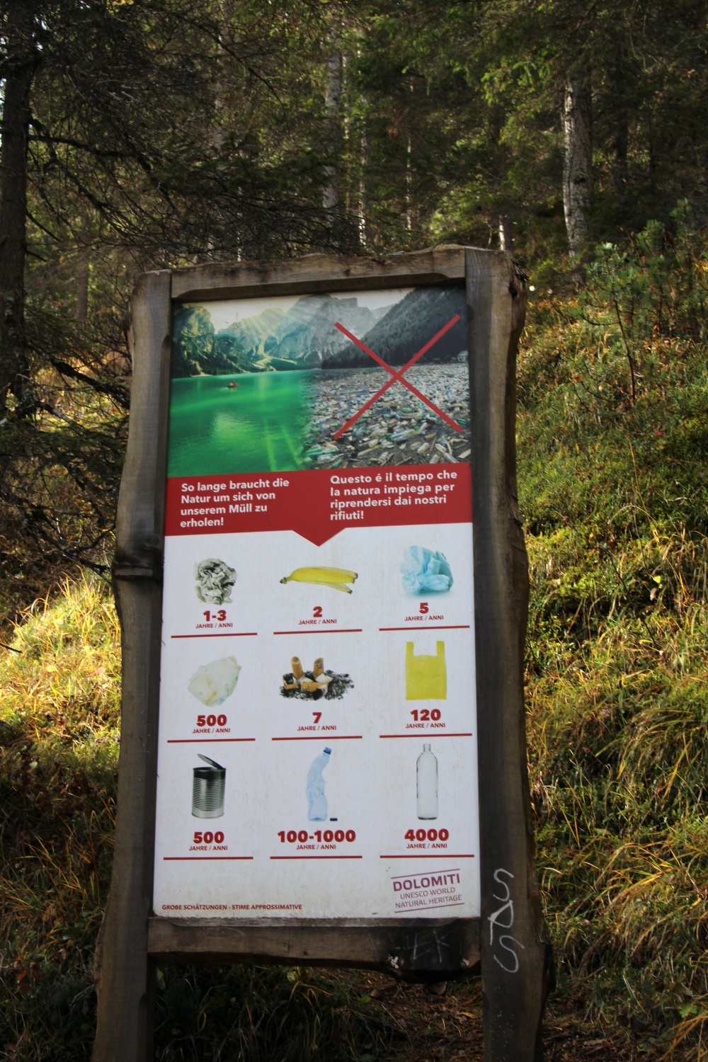 Pragser Wildsee Verm&uuml;llung
